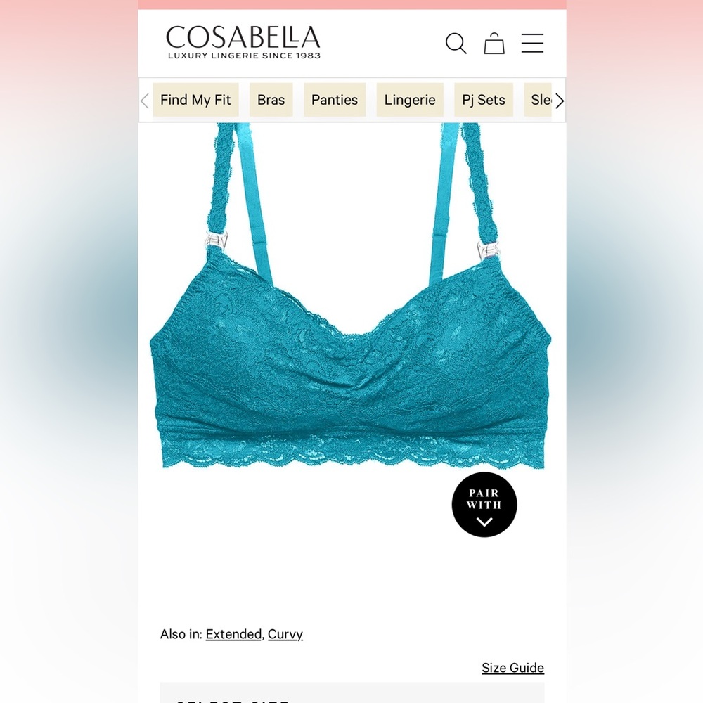 Cosabella Maternity Never Say Never Mommie Nursing bra, size M - Picture 4 of 4